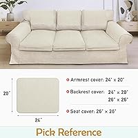 Vista 6 de Fundas para brazos de sofá, fundas impermeables para reposabrazos de sofá, sillón, sofá biplaza, funda antideslizante para reposabrazos reclinable