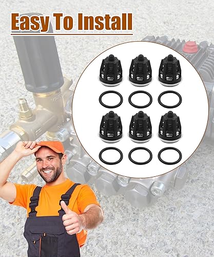 Miniatura 6 de Kit de válvula de retención para lavadora a presión de 6 piezas, compatible con bomba intra Mi-T-M 700009 47 49 50 51 Series 758-543.758-543