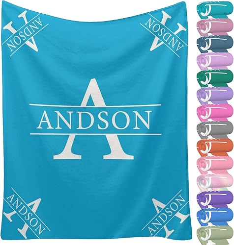 Miniatura 21 de Mantas personalizadas con nombre para niños y adultos, manta personalizada con nombre para niño y niña, manta personalizada de 30 x 40 pulgadas Arco
