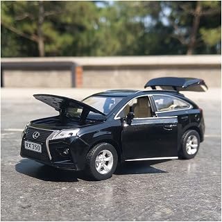 Simulation Alloy Die Cast Mini Car Model Toy Cars 1:32 for Lexus RX350 SUV Alloy Car Model Diecast & Toy Vehicles Car Sound and Light Collection Kids Toys Gift (Color : Black)