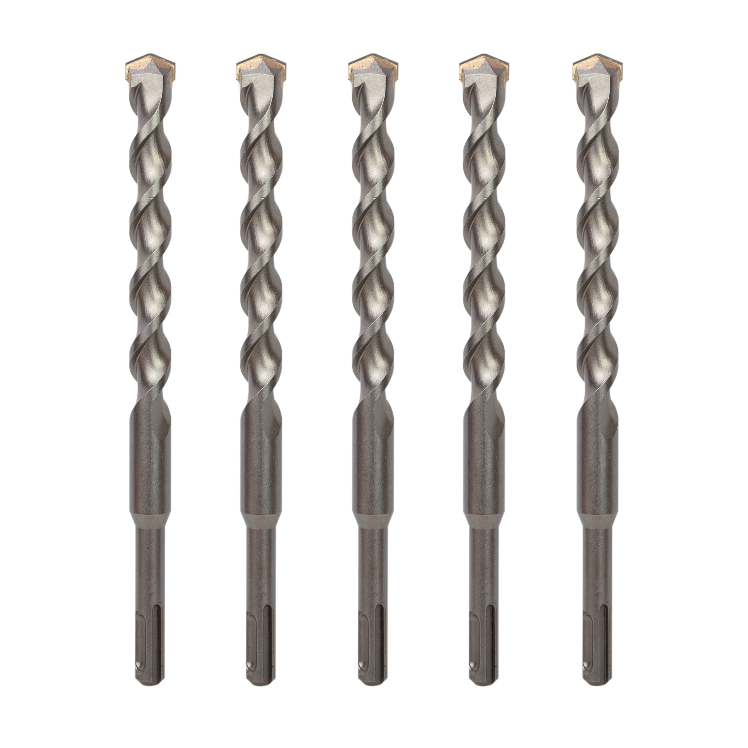Sabre Tools 5-Pack 5/8 Inch x 8 Inch SDS Plus Rotary Hammer Drill Bits, Carbide Tipped for Brick, Stone and Concrete (5/8” x 6" x 8")