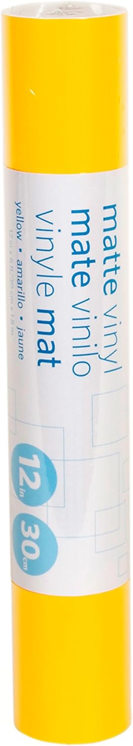 Silhouette Of America Matte Removable Vinyl, 12" by 6', Yellow