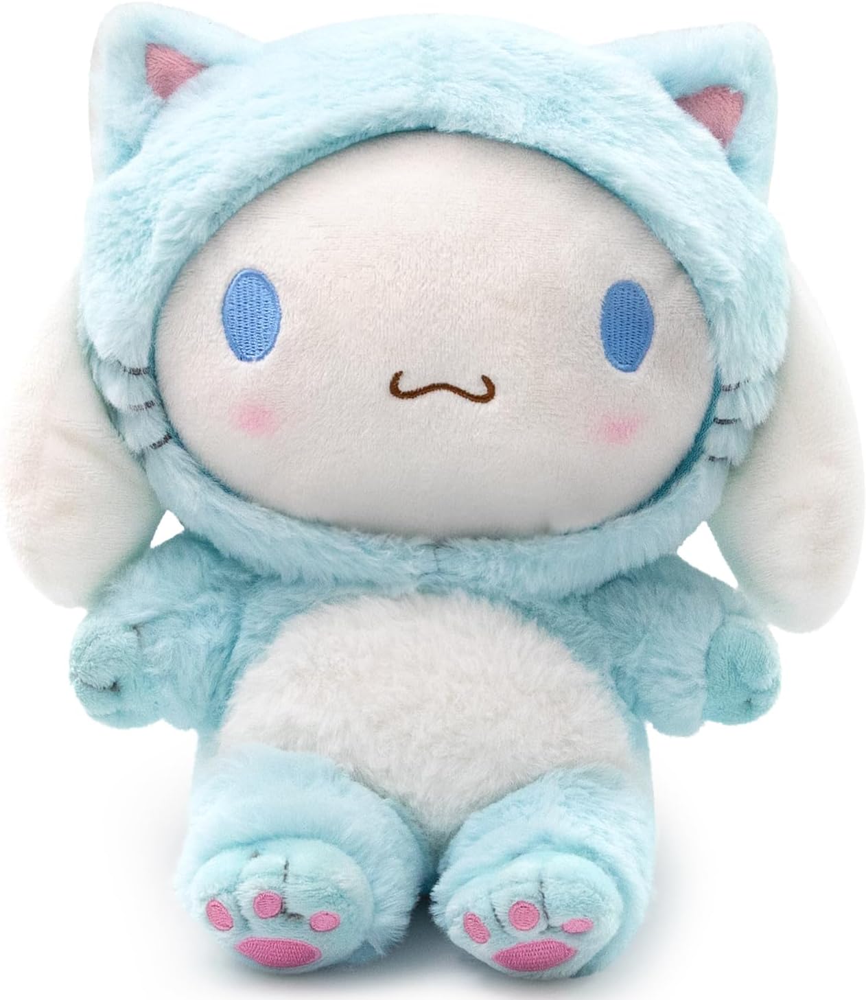 Maikerry Cinnamoroll Plush Doll 8",Kawaii Kuromi My Melody Anime Plush Figure Toy,Cute Stuffed Animal Pillow,Perfect Cartoon Theme Party Favor For Girls Children Fans Birthday Decoration (Blue)