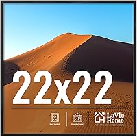 Vista 114 de LaVie Home Marco de fotos de 2 x 3, marco de fotos negro de 2 x 3 con plexiglás HD, marco de visualización de 2 x 3, 1 paquete, colección clásica