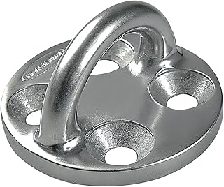 Ronstan - RF2429-06 - Ronstan 2 Heavy-Duty Round Pad Eye, Four 1/14 Holes, 8800lb. Breaking Load