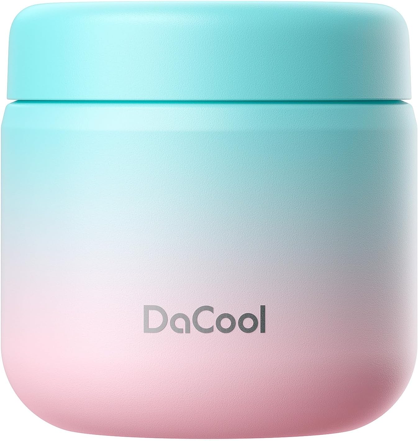 DaCool Kids Thermo for Hot Food 2 Pack 13oz/pack Insulated Food Jar Vacuum Stainless Steel Kids Food Thermo Soup Insulated Lunch Container for School Office Picnic Travel Outdoors,Black+Cotton Candy