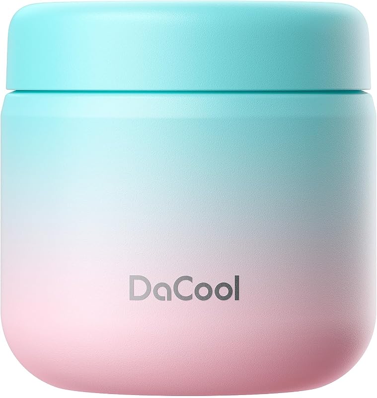 DaCool Kids Thermo for Hot Food Vacuum Stainless Steel Insulated Food Jar 13.5 OZ Kids Lunch Food Thermo Insulated Lunch Container Bento for School Office Picnic Travel Outdoors,Leakproof,BPA Free
