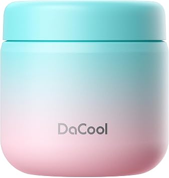 DaCool Kids Thermo for Hot Food Vacuum Stainless Steel Insulated Food Jar 13.5 OZ Kids Lunch Food Thermo Insulated Lunch Container Bento for School Office Picnic Travel Outdoors,Leakproof,BPA Free