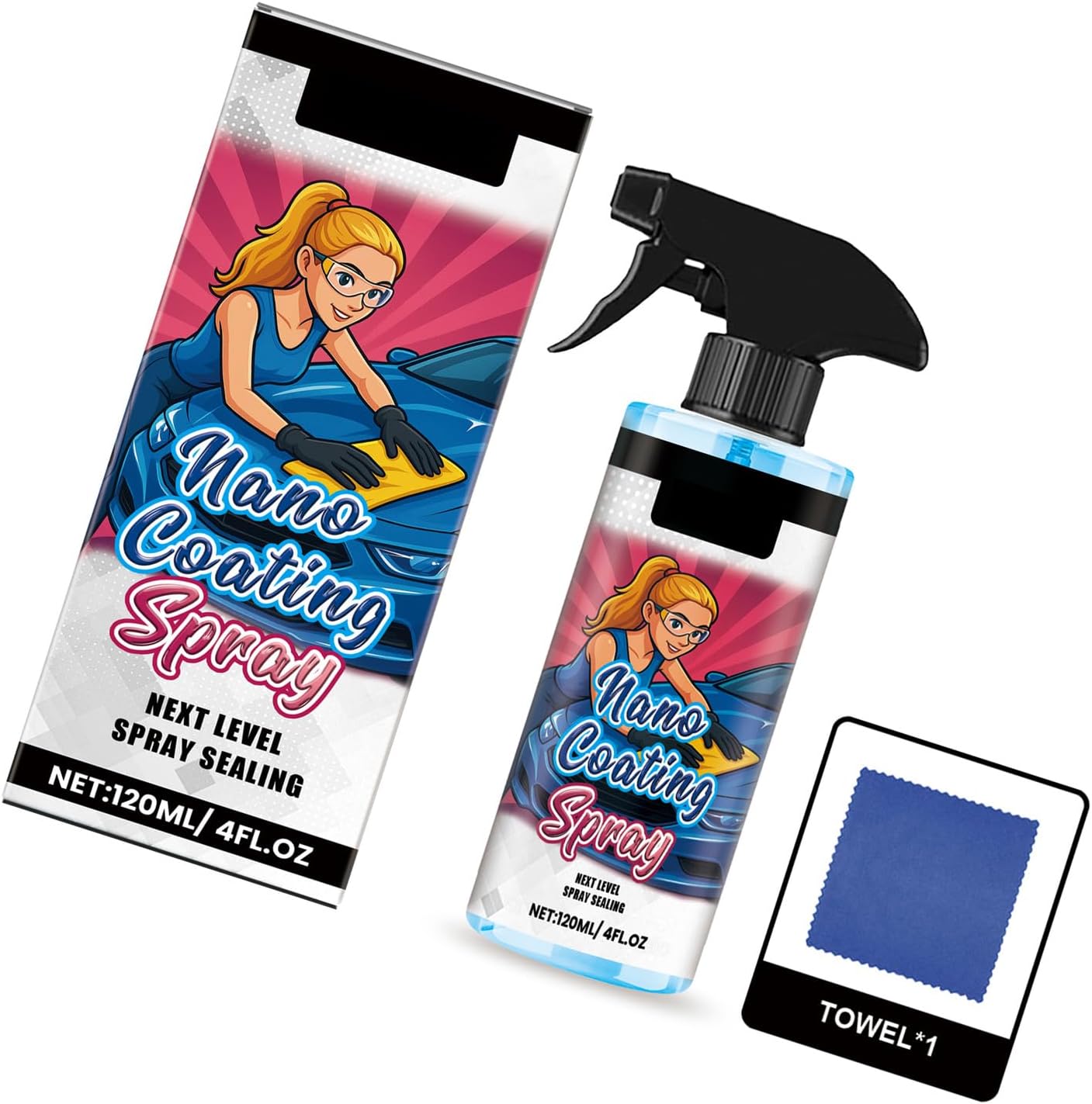 Ceramic Polish Sprayer For Car Gloss Paint Coating Quick Detail Sprayer For Water Beading And Long Lasting Shin Ceramic Coating