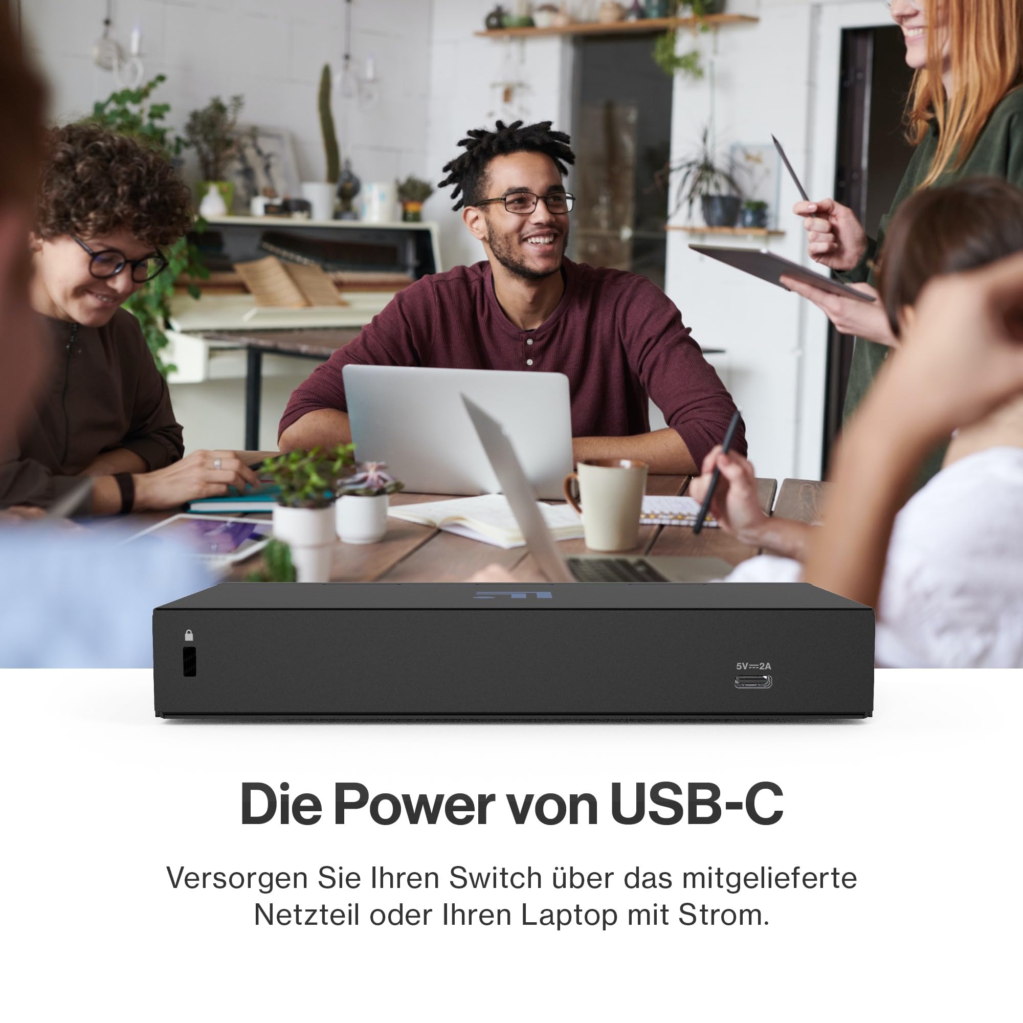 Linksys 5-Port, 2,5G Multi-Gig-Unmanaged Switch | Energieeffizientes Ethernet | Vollduplex-Durchflusskontrolle | Ideal für kleine und Heimbüros mit lüfterlosem Design und Metallgehäuse | Plug and Play