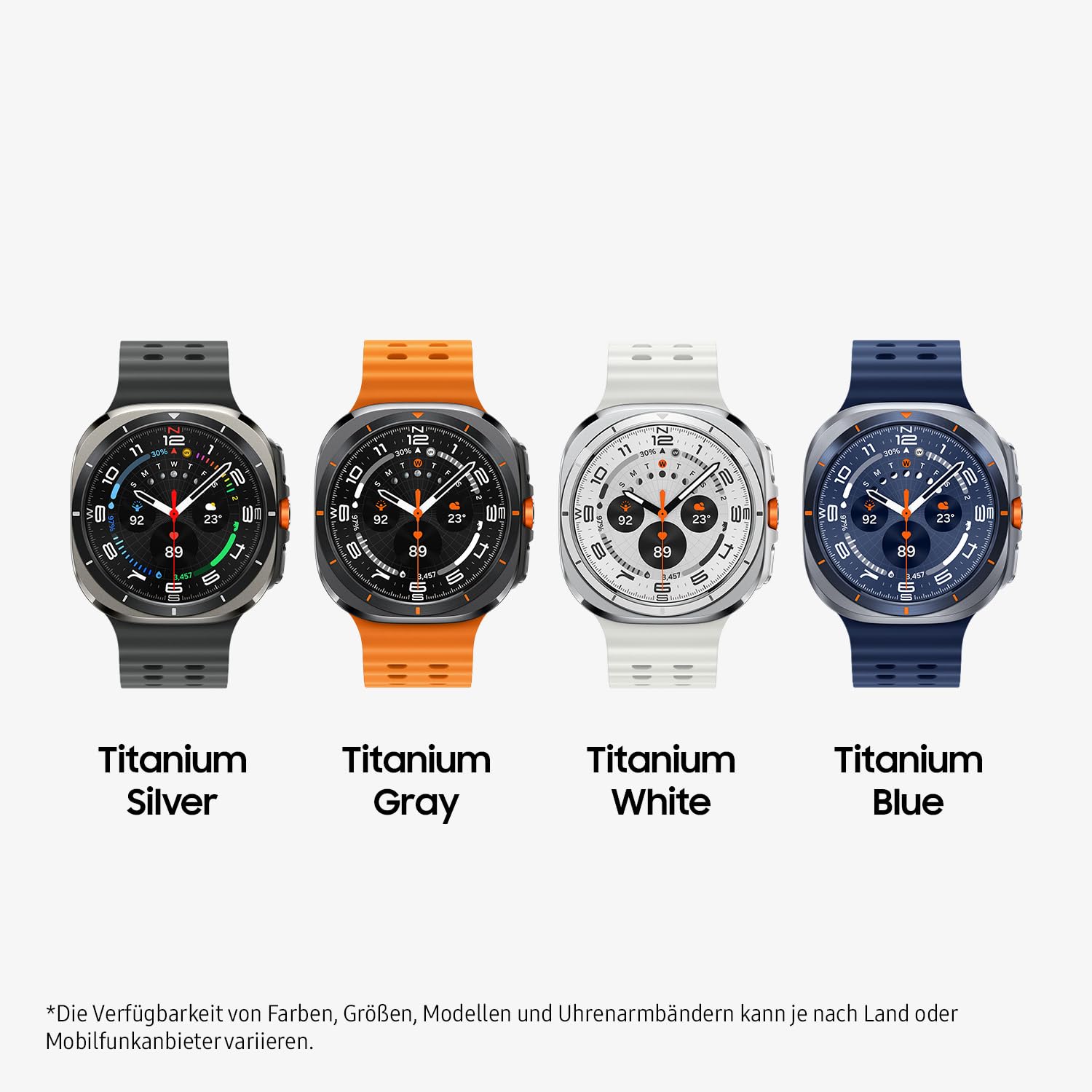 Samsung Galaxy Watch Ultra (2025) Smartwatch mit Galaxy AI, Fitness-Uhr, Marine Band, Titan-Gehäuse, Dual-GPS, 64 GB, 47 mm, LTE, Titanium Silver