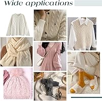 Vista 4 de PandaHall 30 agujas de tejer de punto de plástico ABS de 3 tamaños, agujas de tejer de punto de cable suave gancho de ganchillo torcido aguja