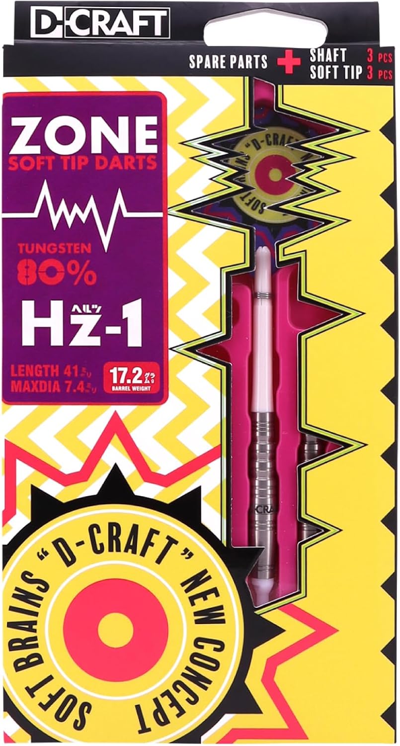 D-CRAFT ZONE80 Beginner/Intermediate Normal Darts Introduction Darts Arrow Barrel Beginner Darts Tungsten Deecraft Zone (Hz-3)