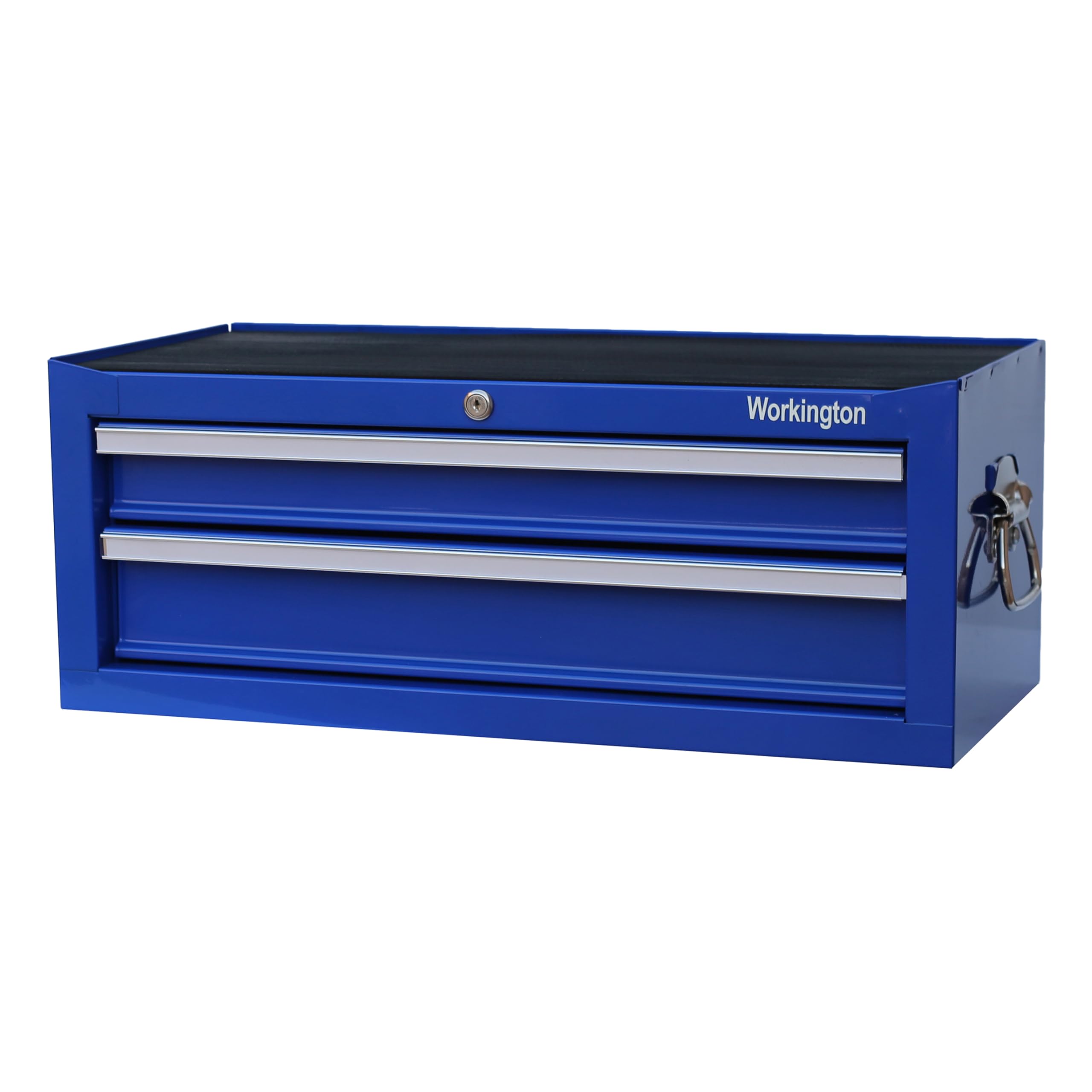 Workington Industrial 2 Drawers Portable Metal Intermediate Box, 26" Middle Tool Chest Cabinet with Ball Bearing Drawer Slides, Steel Tool Storage Box