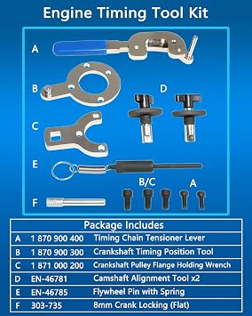 DPTOOL Engine Timing Tool Set for Ford 1.3TDCI for Fiat 1.3JTD for Vauxhall/Opel Suzuki 1.3CDTI for Citroen Peugeot 1.3 HDI