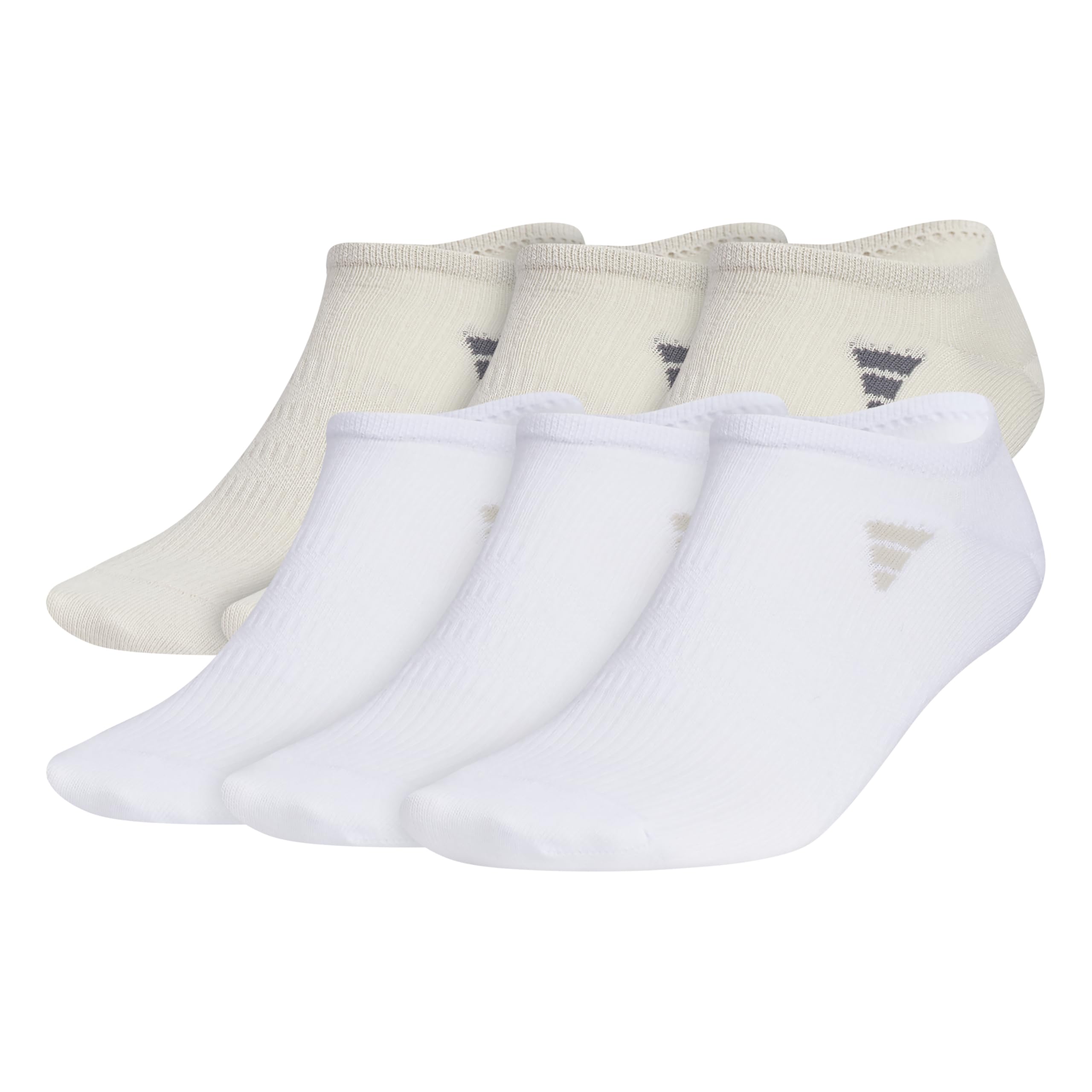 adidas Men's Superlite No Show Socks (6-Pair Pack) Low Profile Below Ankle