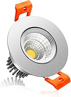 Vista 31 de Lámpara de techo empotrable LED de 2 pulgadas, luz LED regulable de 3 W, luces empotrables COB de 60 ángulos de haz con controlador, blanco cálido