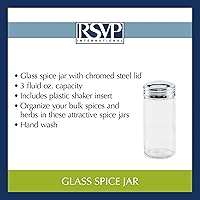 Vista 6 de RSVP Tarro de especias de vidrio transparente individual