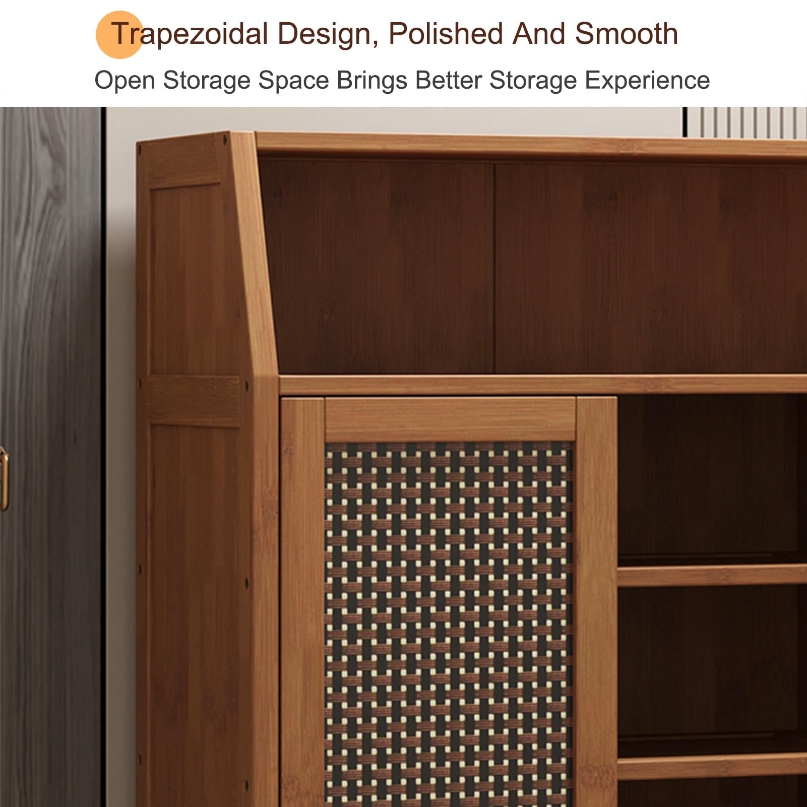 Schuhschrank Schmal, Vertikales Schuhregal, Multifunktional Schuhablage Schuhaufbewahrung, Platzsparend Regal für Schuhe, für Flur, Wohnzimmer, Schlafzimmer(110x60x31cm/43.3x23.6x12.2in)