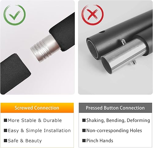 Miniatura 4 de Pilates Bar Kit for Men and Women with Resistance Bands, Portable Home Gym Pilates Resistance Bar Kit, 3 Section Pilates Bar Workout Equipment with