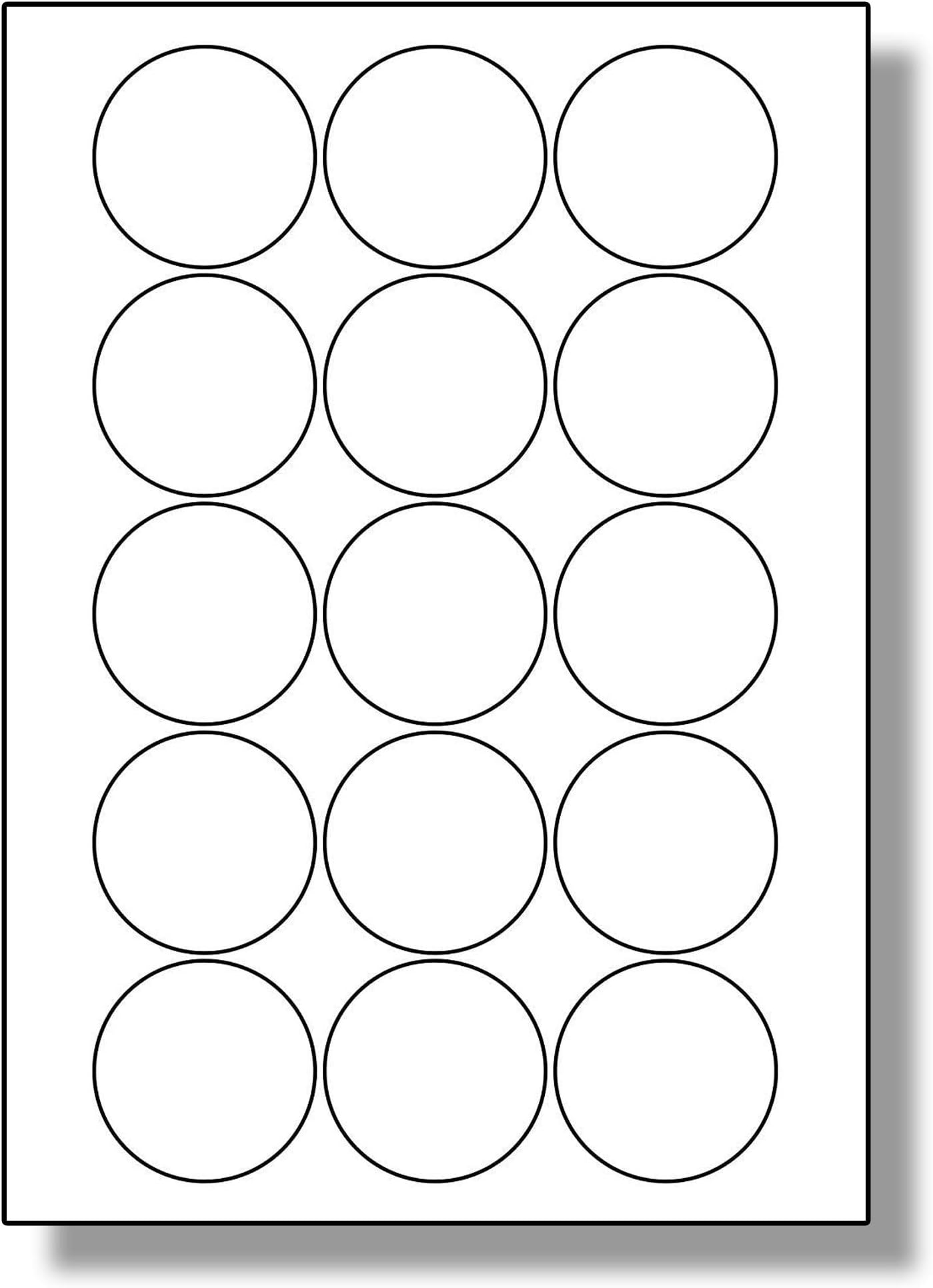 Label Planet® 35 Per Sheet, 50 Sheets (1750 Round Pink Labels). Round Coloured Paper Labels, 37mm Diameter, LP35/37R C - View #9