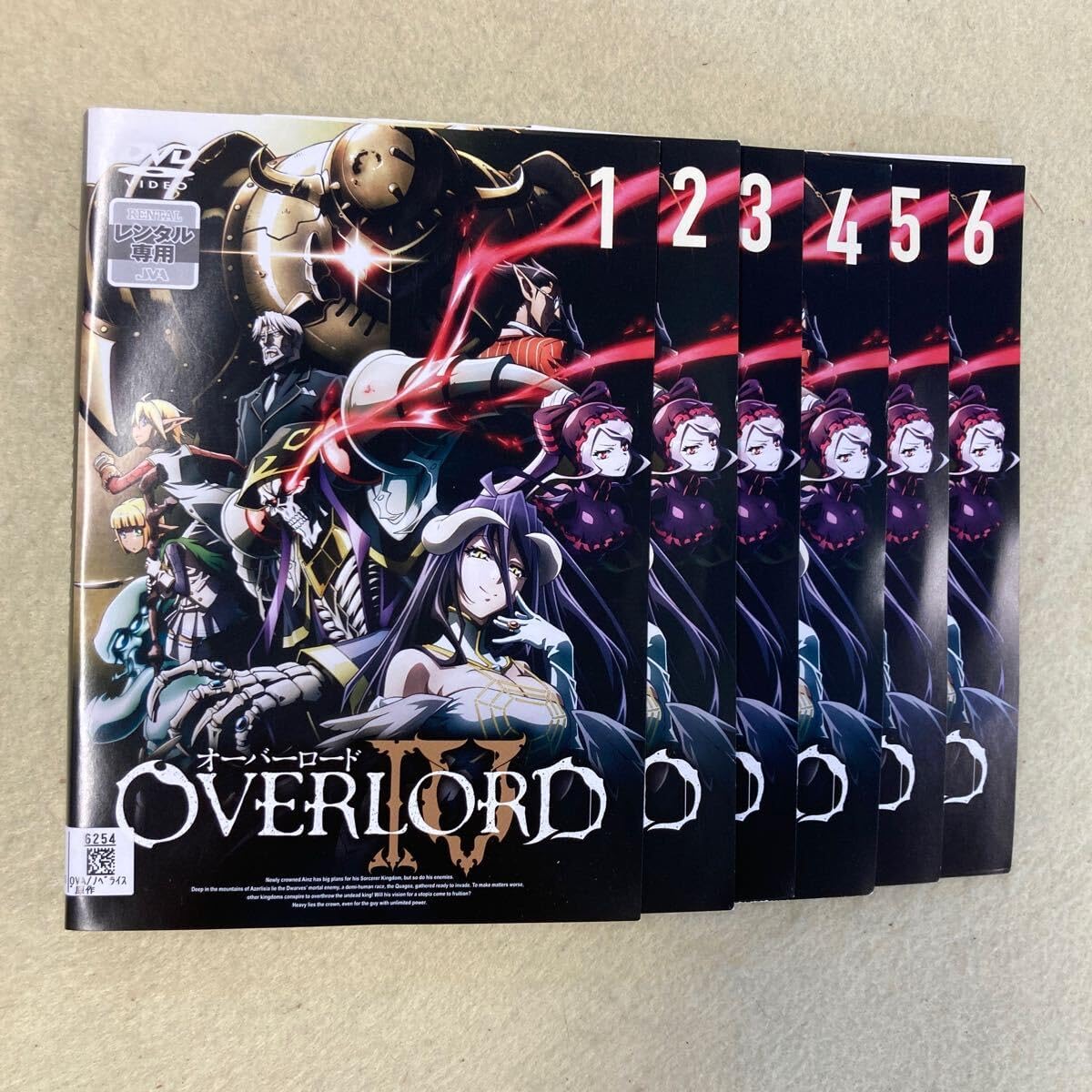 オーバーロード OVERLORD 全6巻セット/DVD 中古 レンタル落ち/c3647