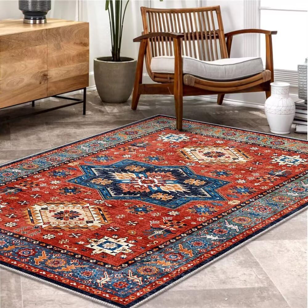Tapis lavable en machine pour chambre garçon résistant aux taches