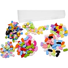 410 Piece Classic Building Tile Round Heart, Tiles Round Corner & Butterfly, Compatible with Lego Parts.