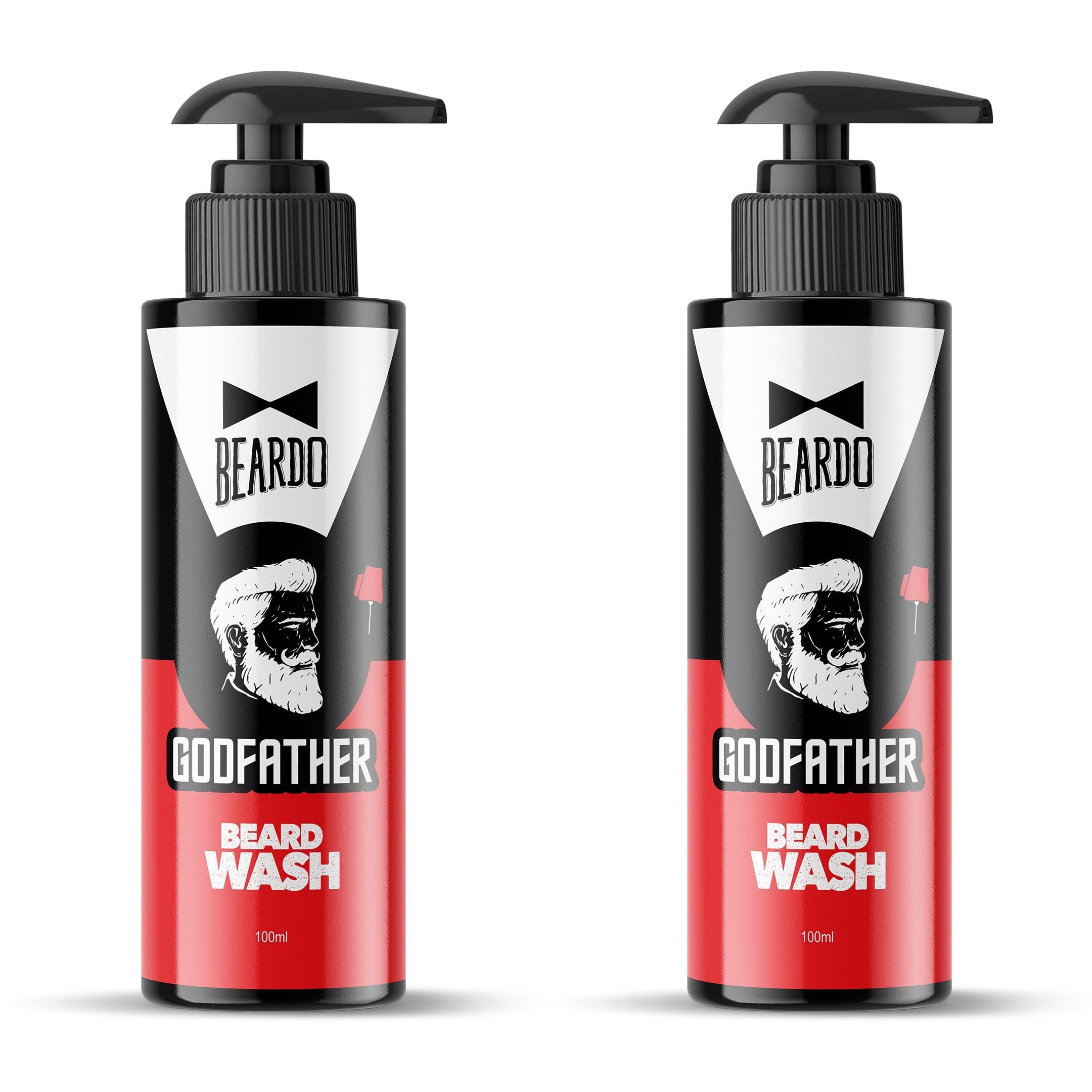 Beardo Godfather Beard Wash for men (100ml x 2) | Aromatic, Woody Scent | Purifying & Hydrating Beard and Skin Cleaner with Avocado Oil, Argan Oil | Beard Shampoo for Clean & Healthy Beard (B084PDWGJG) Amazon Price History, Amazon Price Tracker
