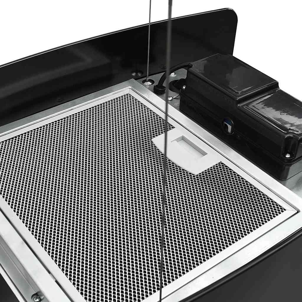 vidaXL Cappa da Cucina ad Isola Sospesa LCD Sensore in Vetro Temperato