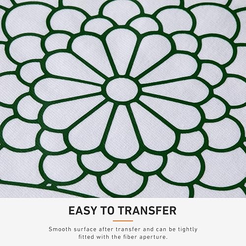 Miniatura 4 de Xinart Rollo de vinilo verde militar para planchar de 12 x 8 pies, vinilo de transferencia de calor para camisas, vinilo HTV verde militar, fácil de