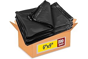 iMBAPrice Black Poly Mailers Small 6x9 Inches
