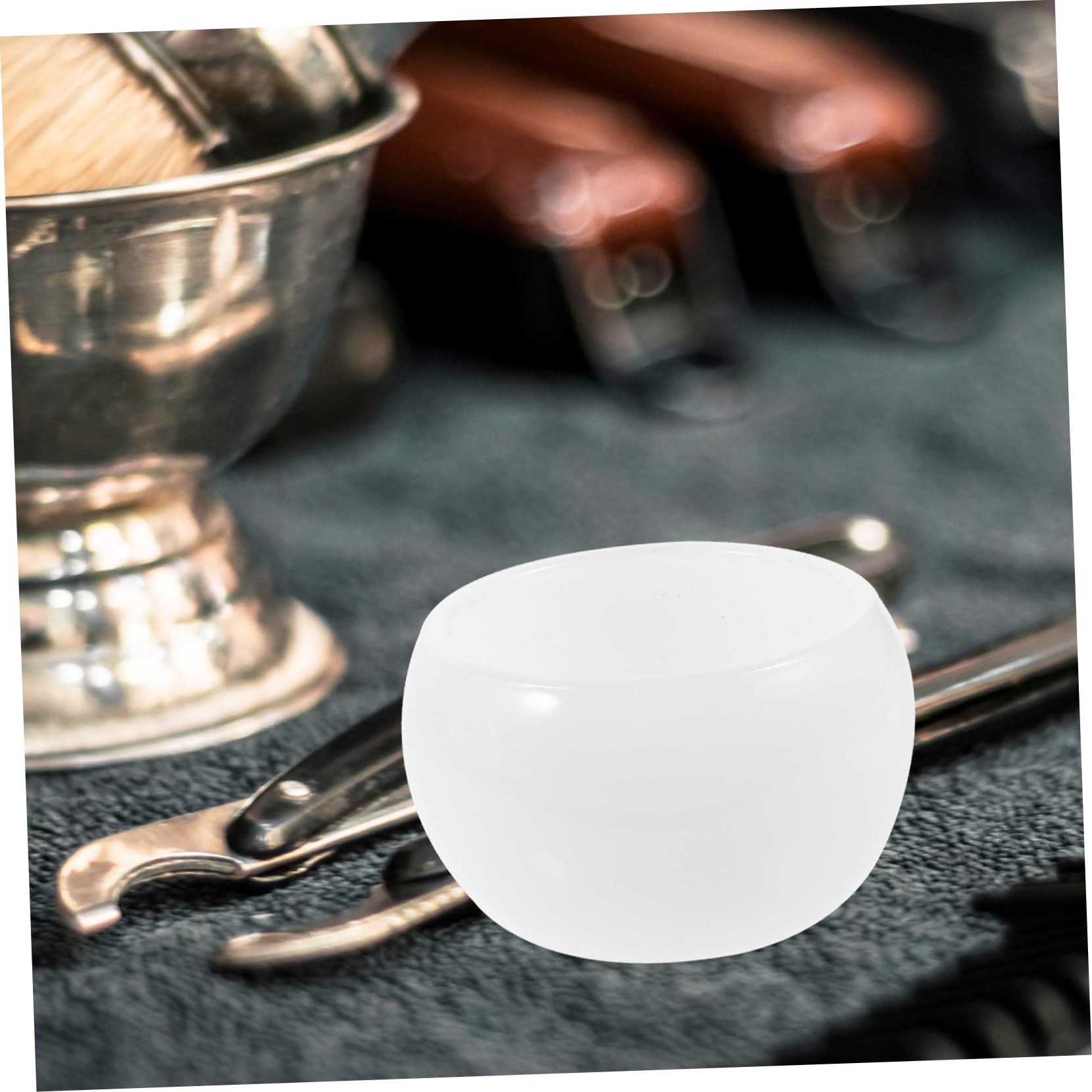 FRCOLOR 5 Stück Shaving Bowl für Seife Vielseitiger Rasierbecher aus Dekorative Kleine Schale für Rasierseife Tragbar und Kompakt für Unterwegs