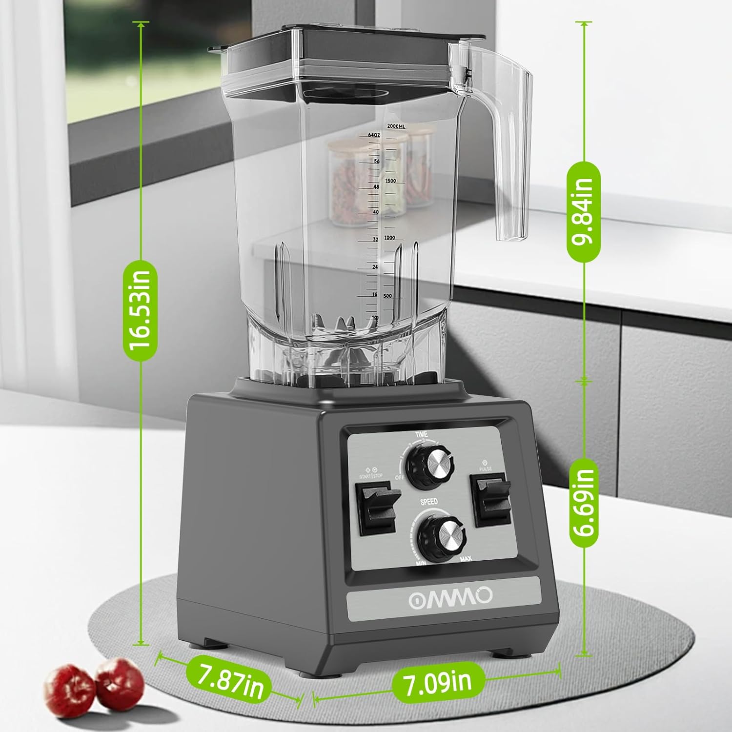 Dimensions of OMMO OM-200 Blender