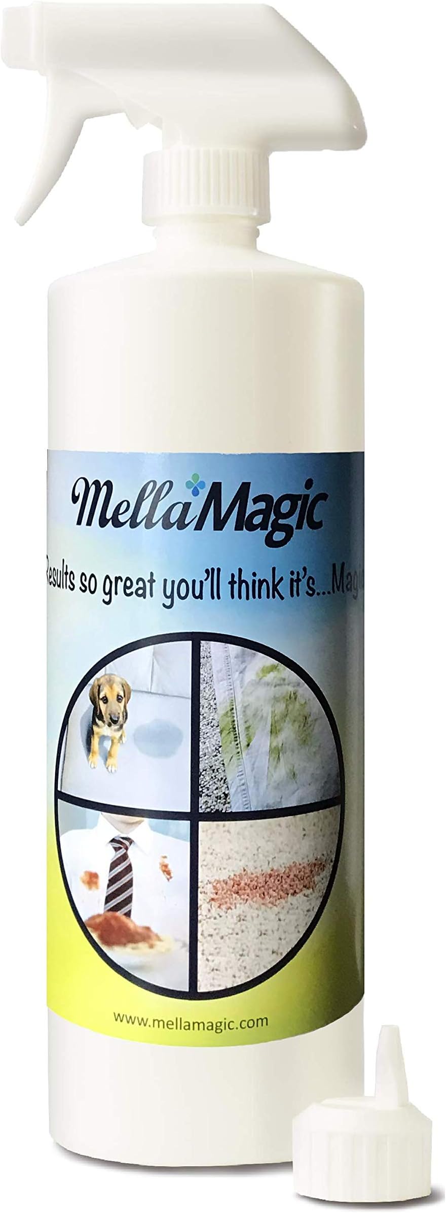 Professional Enzyme Pet Stain & Odor Eliminator, Strong Carpet Cleaner, Cat & Dog Urine Remover Spray, Mango