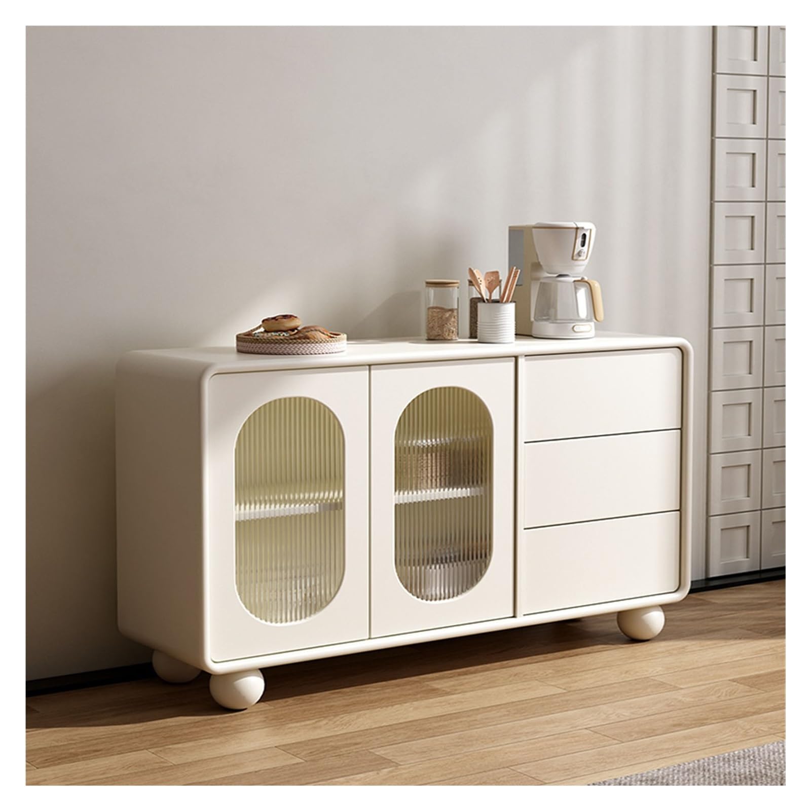 Armadio cucina Mobile contenitore, mobile buffet, credenza autoportante stoccaggio
