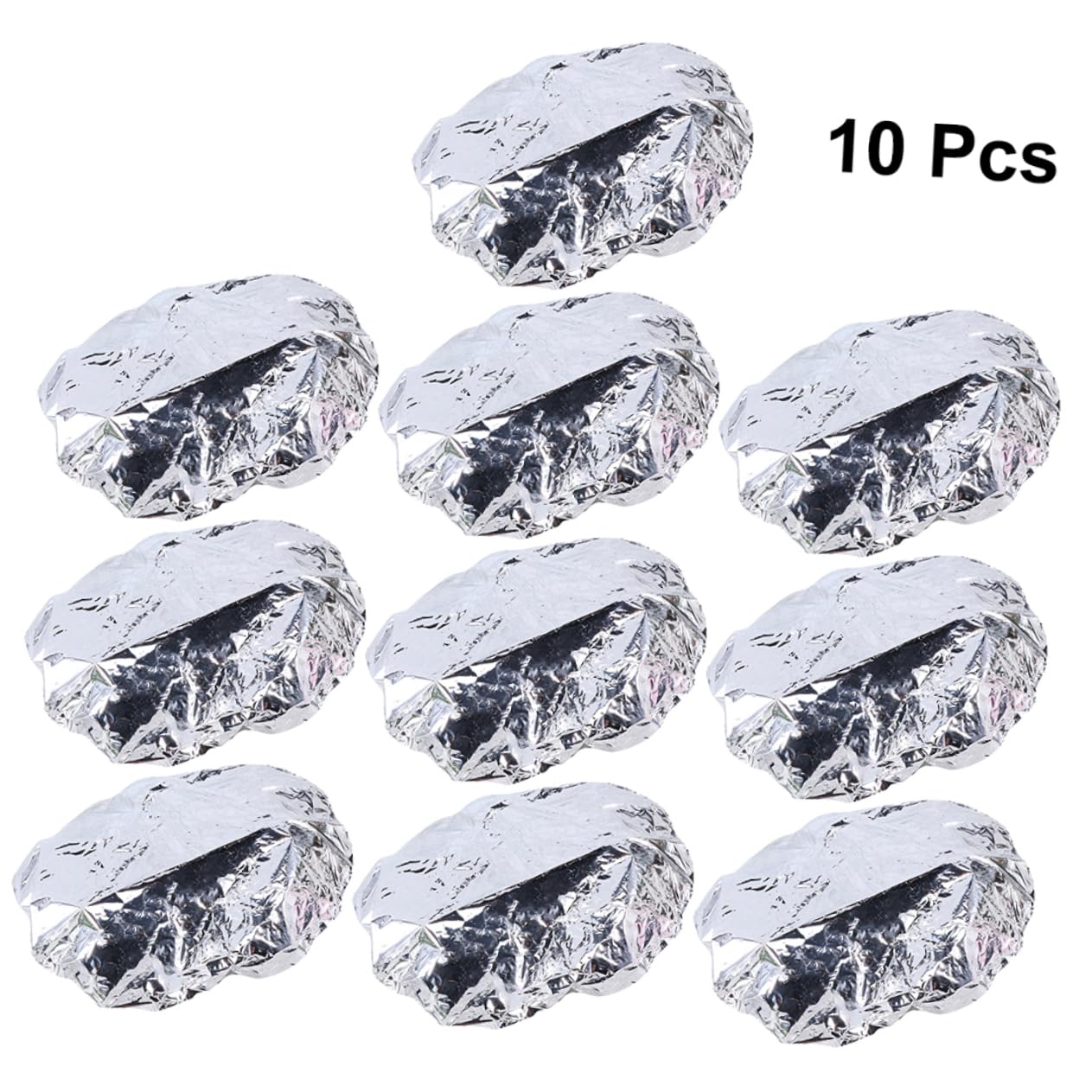 NOLITOY 30pcs Elastic Hairdressing Cap Aluminum Foil Heat Insulation Styling Cap for Long Hair Conditioning for Home Salon