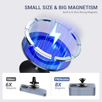 Magnetic Suction Phone Mount, Phone Sticky Grip Stand for MagSafe Compatible with iPhone 17 Air 16 15 14 13 Pro Max,Mag-Safe Case & All Phones,Hands-Free Phones Mirror Shower Holder for Selfies &Video