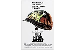 Full Metal Jacket Movie Poster Canvas Wall Art