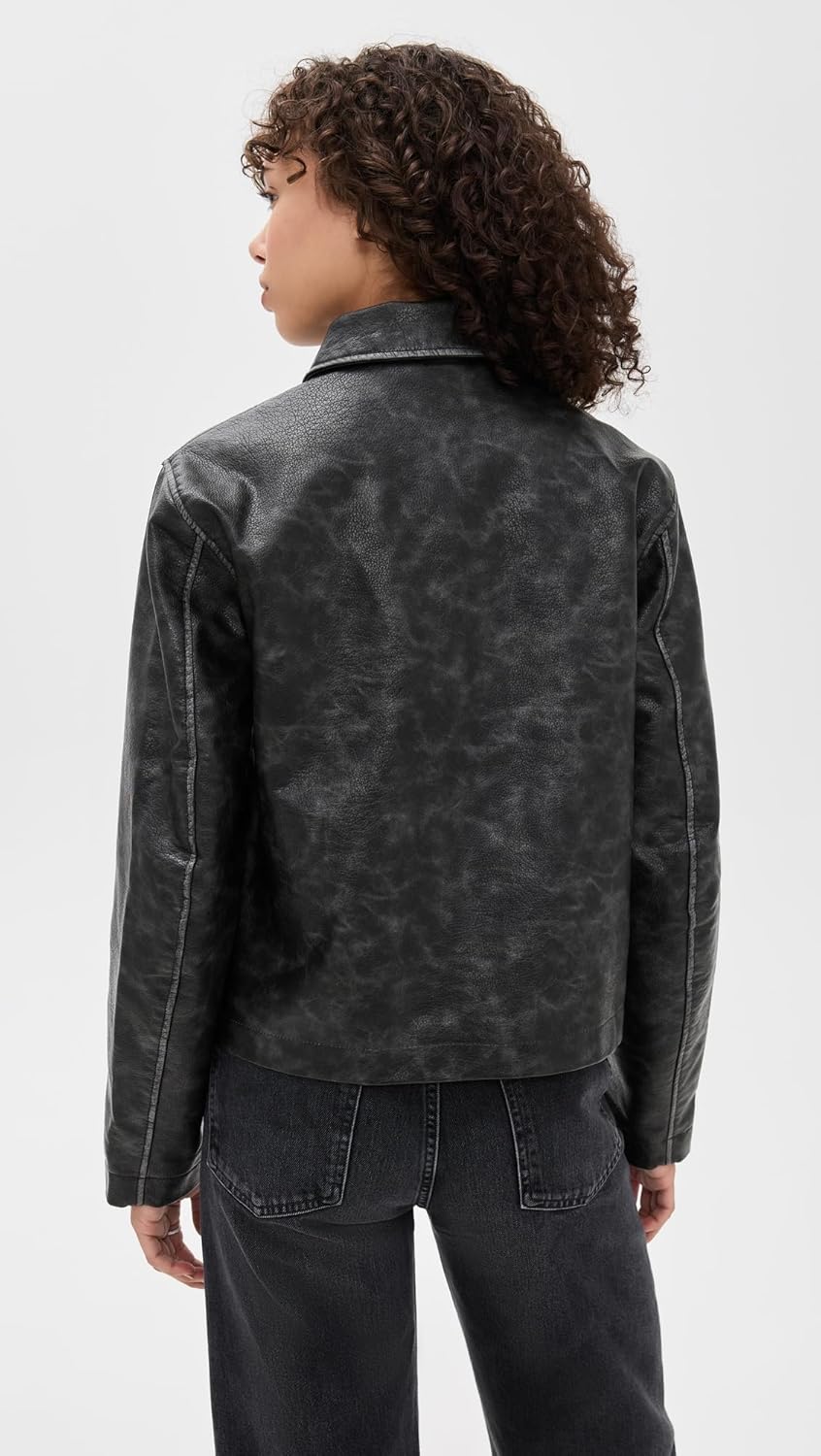 Free People Women's Hera Vegan Leather Jacket - Image 3