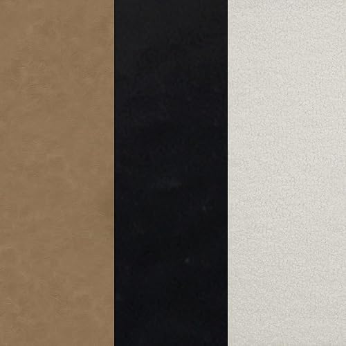 Miniatura 7 de Nathan James Charlie - Cabecera tapizada para colgar en la pared, tamaño Queen, color blanco con correas de piel sintética marrón