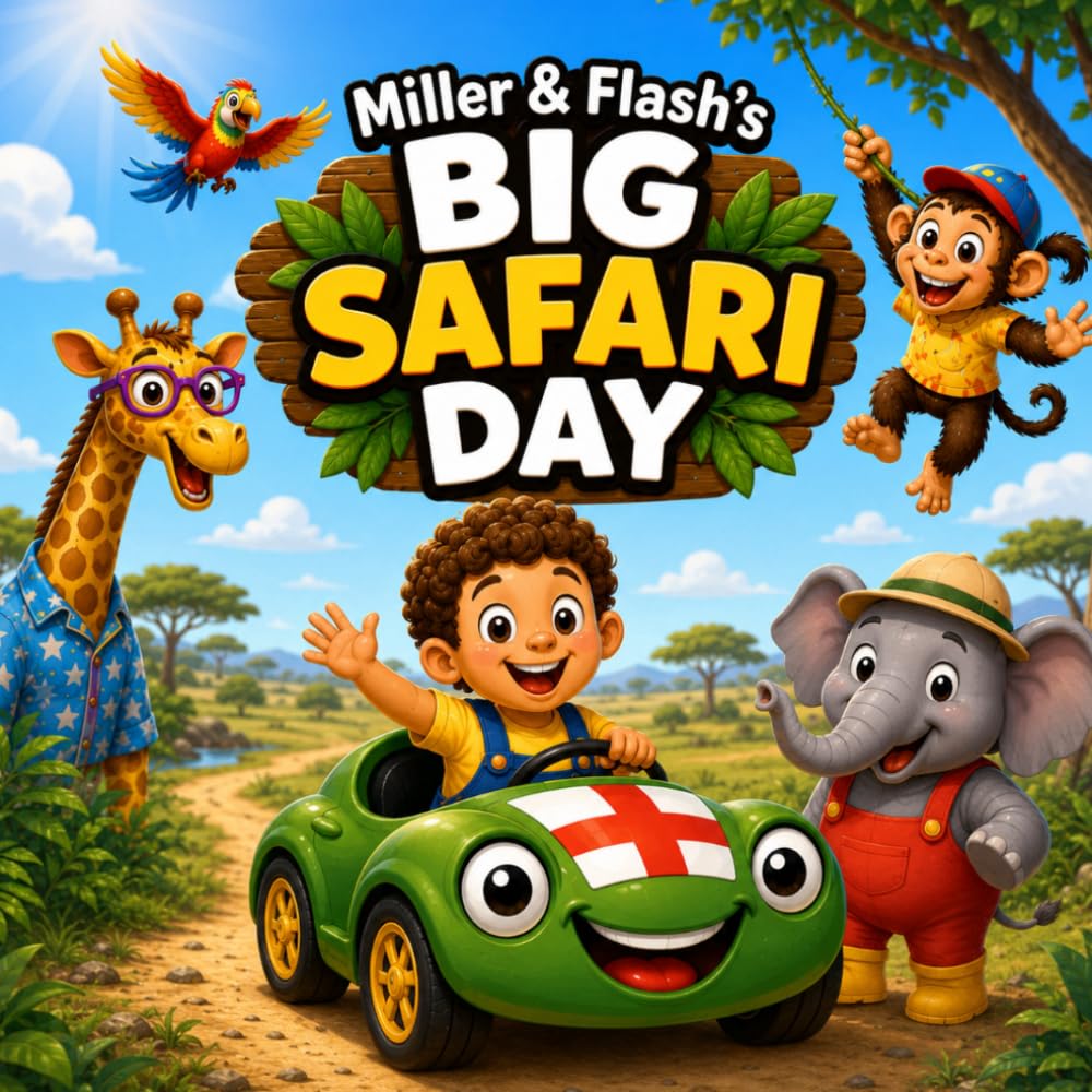 Miller & Flash's Big Safari Day: A Fun Introduction to Safari Animals (Miller & Flash Adventures)