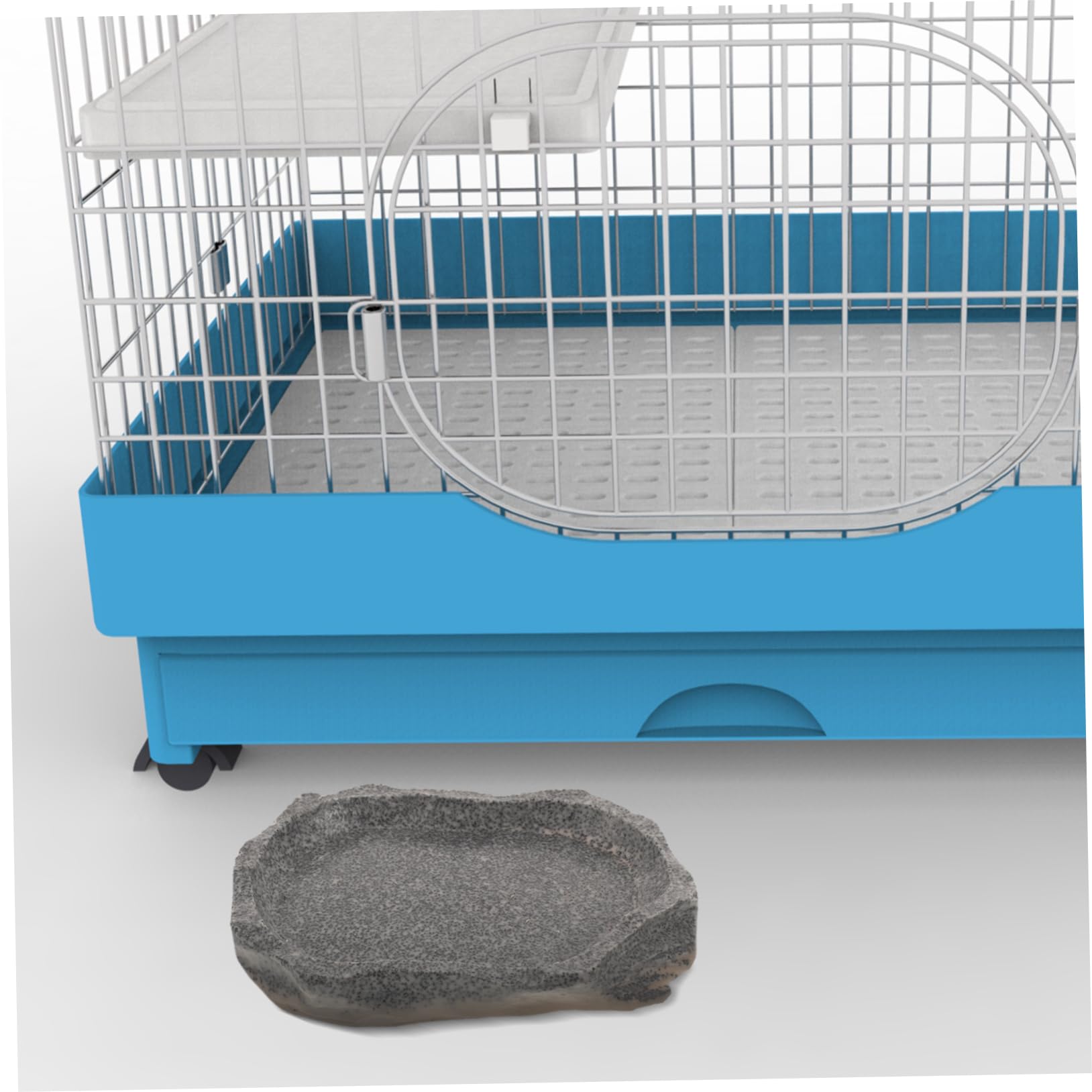 Milisten 4piezas Tazón De Resina para Alimentación De Reptiles Cuenco Simulación De Piedra para Comida y Agua De Mascotas como Lagartijas y Ranas
