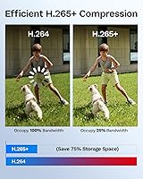 Vista 9 de LongPlus Sistema de cámara de seguridad para el hogar con cable de 12 MP, 4 cámaras de vigilancia UHD PoE de 12 megapíxeles, detección de vehículos