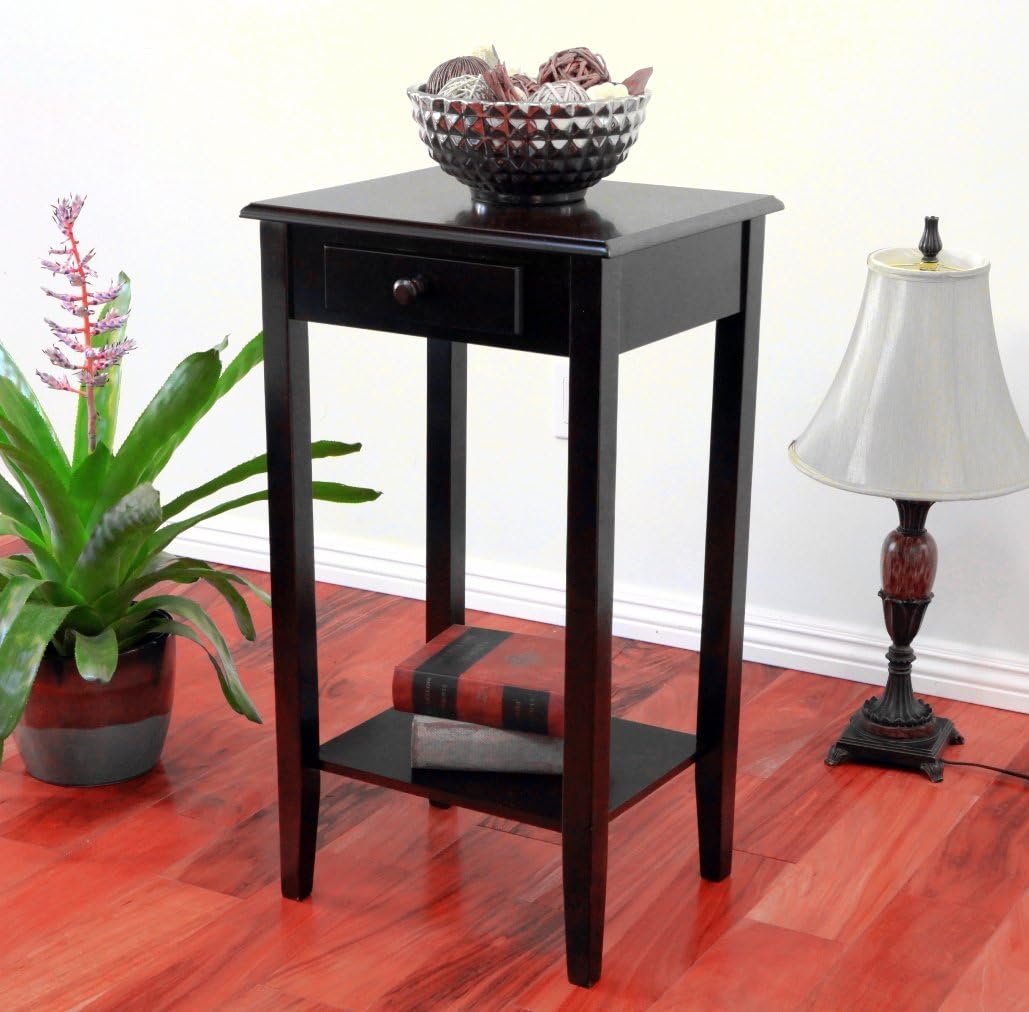 Frenchi Home Furnishing 30'' Tall 1- drawer End Table