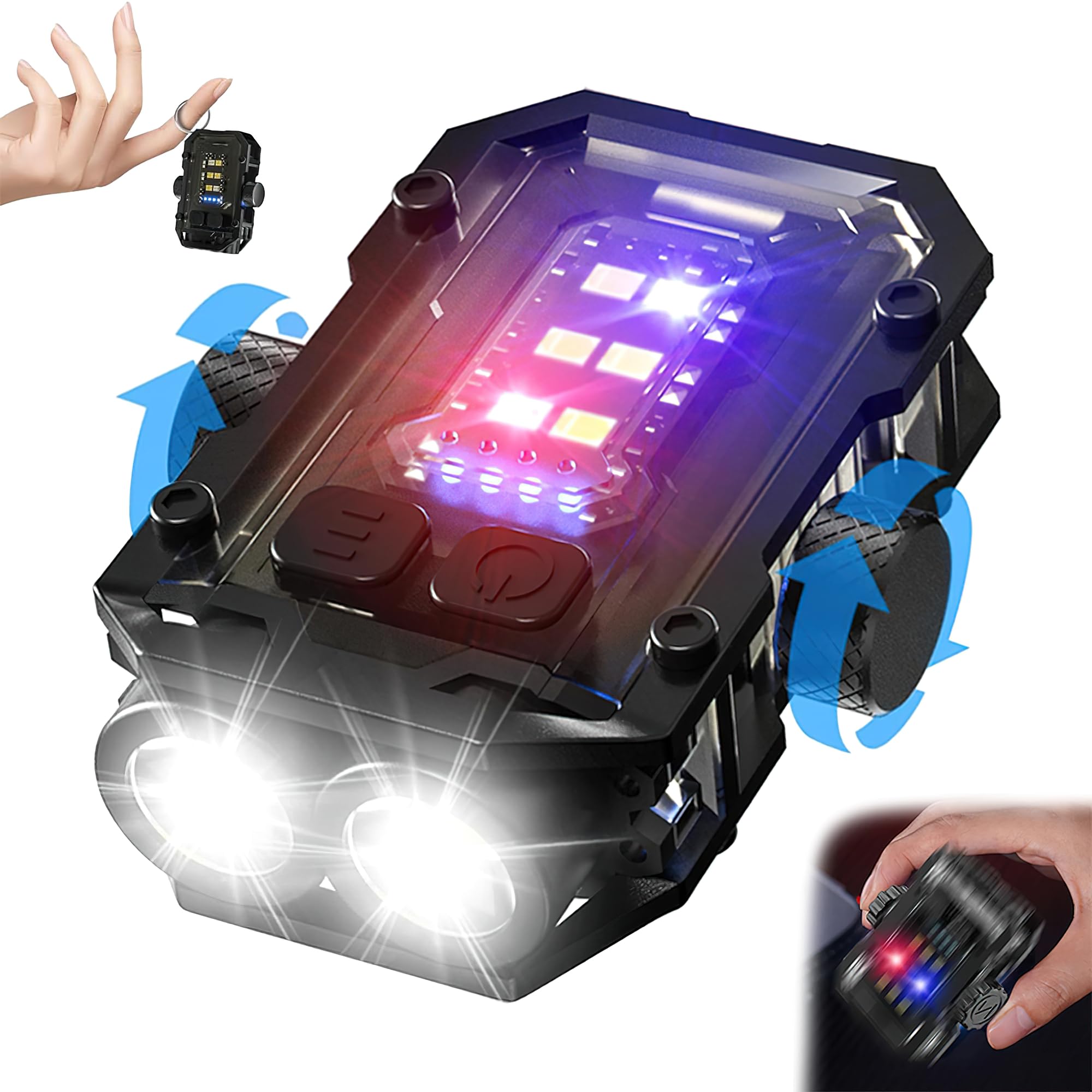 Pivdo EDC Flashlight Mini 1000 Lumens, Small Torch COB LED Light, Rechargeable USB Pocket Keychain with Magnetic Base, Powerful Camping Key Chain Spinner Torch, Compact Size for Everyday Carry (B0DFCQD6SD) Amazon Price History, Amazon Price Tracker
