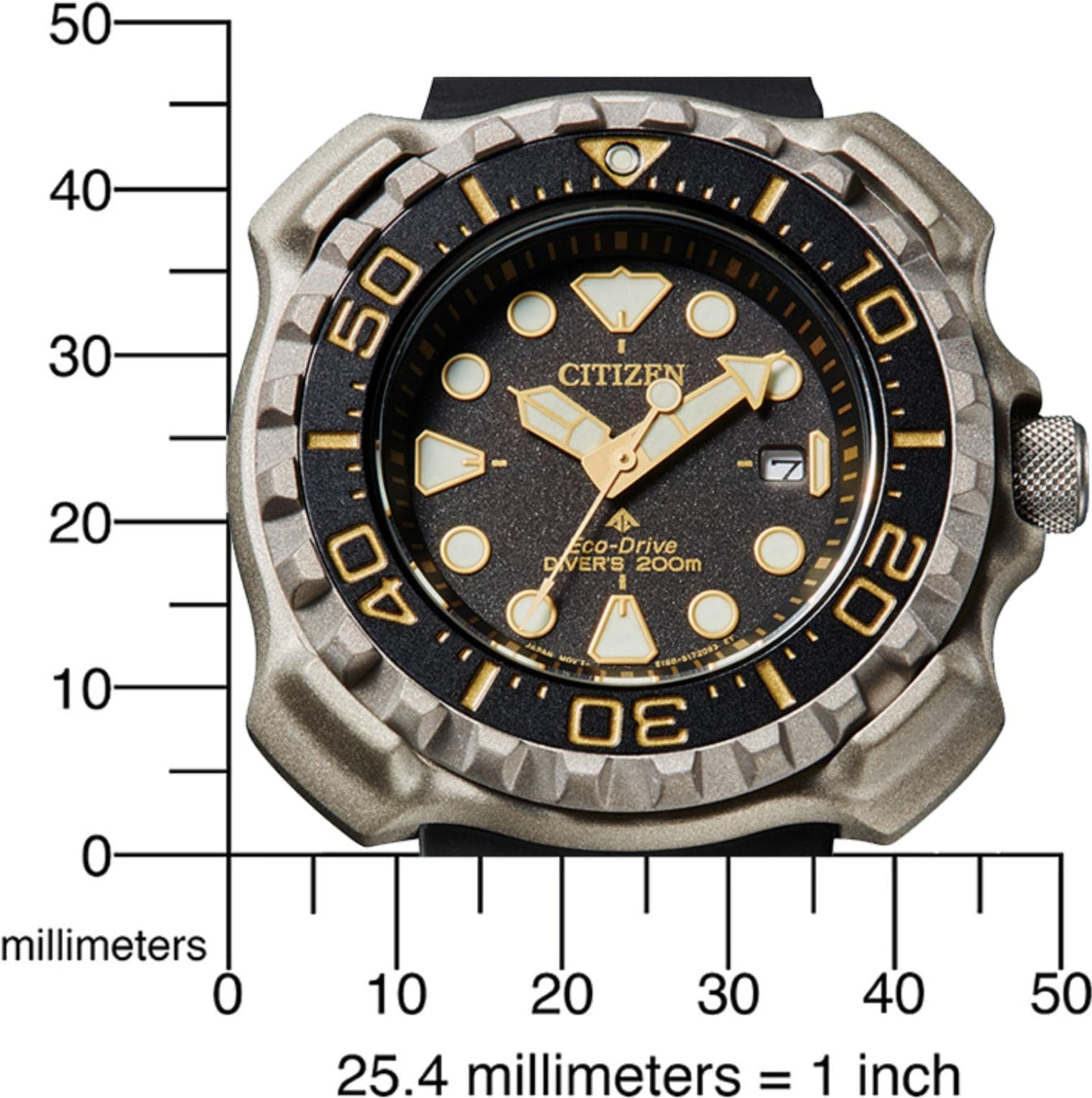 Citizen Reloj de Pulsera analógico Eco-Drive para Hombre con Banda de Goma Promaster Marine