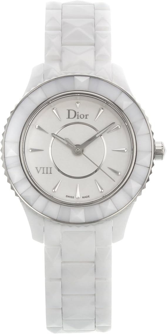 Dior CD040112A001 La D De Dior parelmoer wijzerplaat zwart lederen horloge  – JoySwag