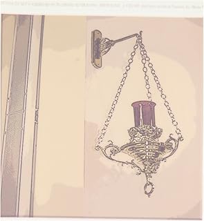 3dRose ht_52141_2 A Sconce on The Wall of The Catholic Church Holding a Candle Iron on Heat Transfer for White Material, 6 by 6-Inch