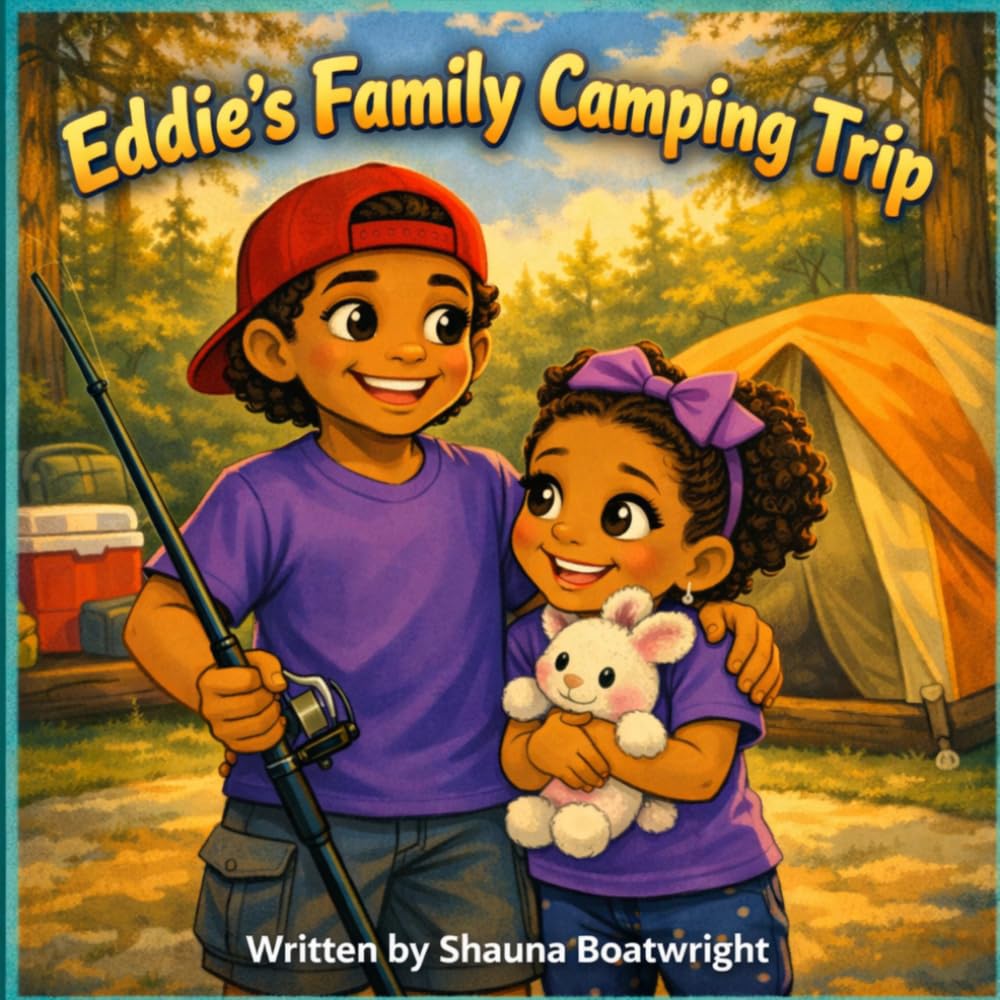 Eddie's Family Goes Camping: A Camping Trip Full of Courage Learning Bravery One Campfire at a Time How New Friends Make New Places Feel Safe